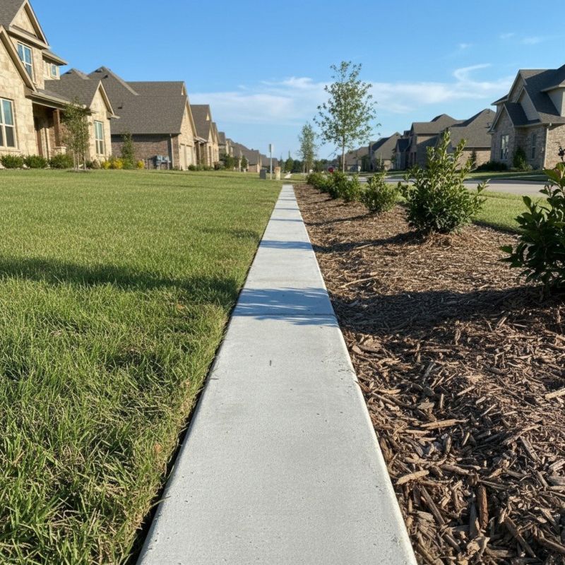 Lawn Curbing Installation